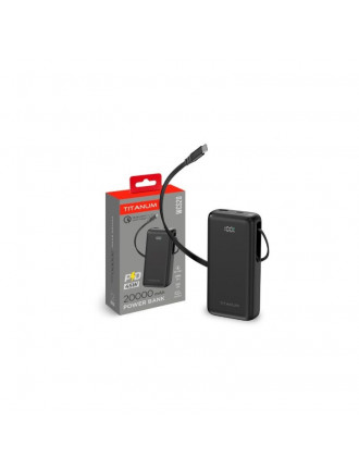 Павербанк 20000mAh TITANUM WCS20 PD45W Black