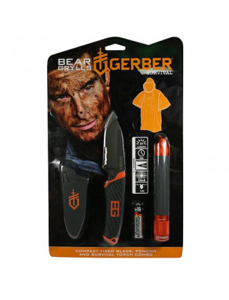 Набір ліхтар, ніж, пончо Gerber Promo Bear Grylls