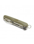 Ніж Victorinox Military Germany, 111 мм, 10 предметів, чорнo-зелений, нейлон