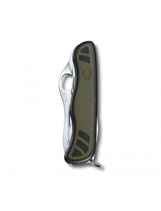 Ніж Victorinox Swiss Soldier`s Knife, 111 мм, 10 предметів, чорнo-зелений, нейлон