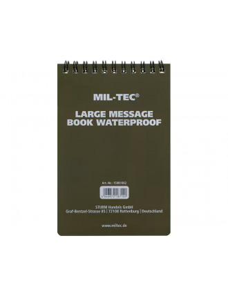 Блокнот MIL-TEC Waterproof, олива