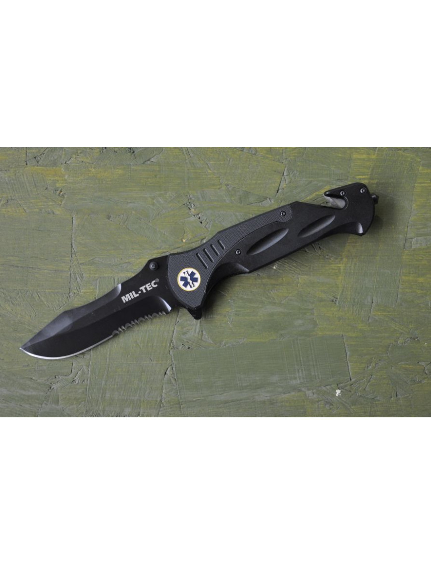 Ніж MIL-TEC 440/G10 Medical, чорний