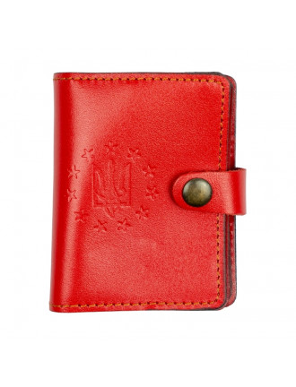 Обкладинка  ID card, червона, кнопка