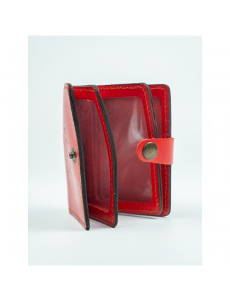 Обкладинка  ID card, червона, кнопка