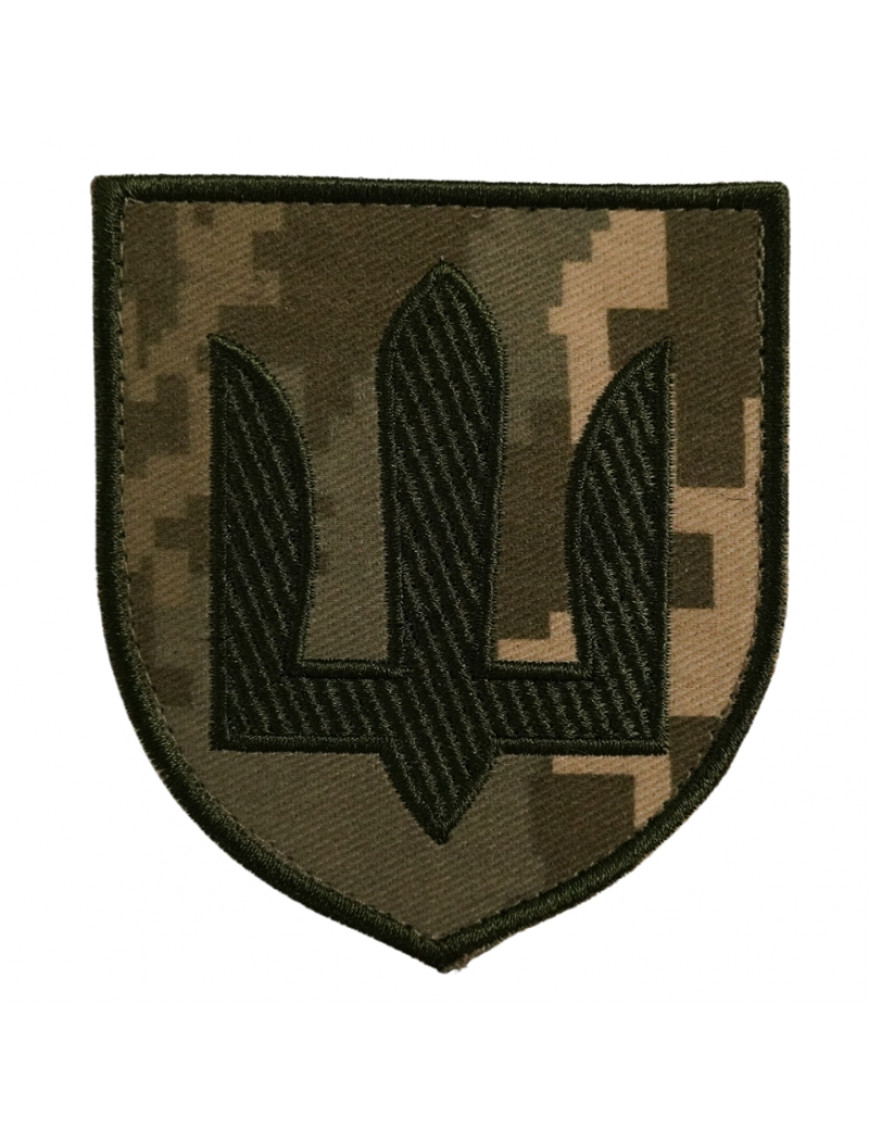 Нарукавний знак тризуб загальновійськовий, польовий, мм14 