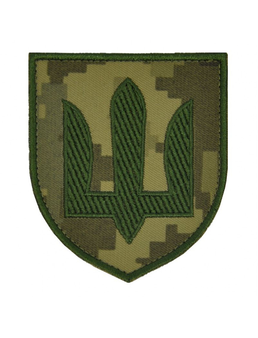 Нарукавний знак тризуб загальновійськовий, польовий, мм14 