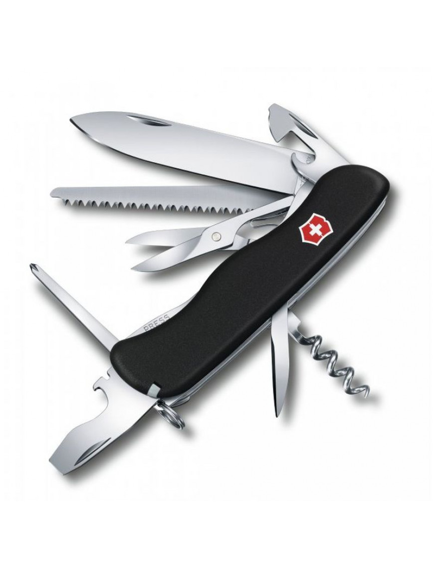 Ніж Victorinox Outrider, 111 мм, 14 предметів, чорний, нейлон