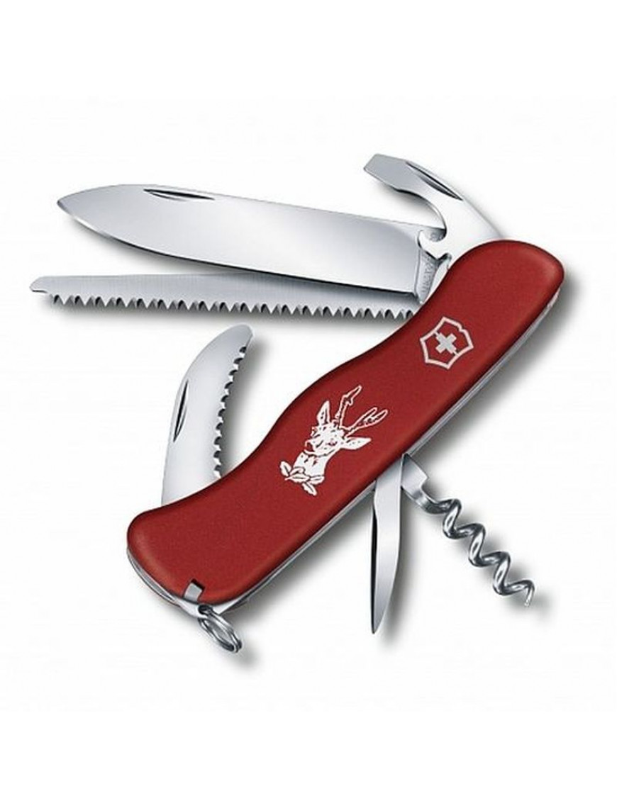 Ніж Victorinox Hunter, 111 мм, 12 предметів, червоний, нейлон