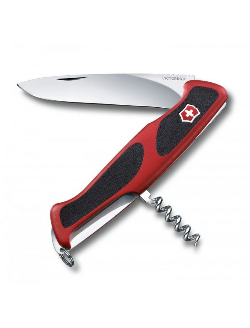 Ніж Victorinox RangerGrip 52, 130 мм, 5 предметів, червоно-чорний