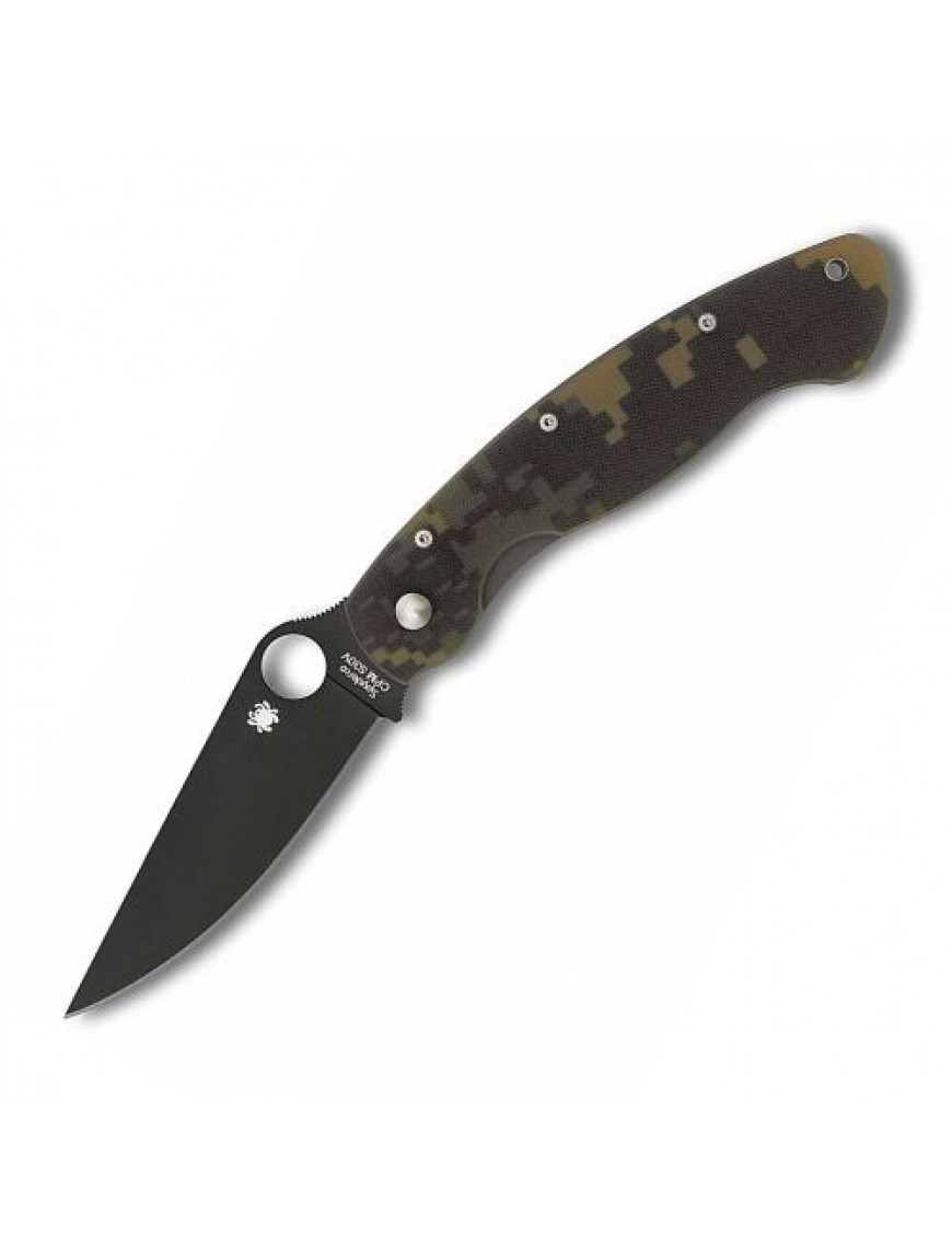 Ніж Spyderco Paramilitary 2 ACU C81, чорне лезо, репліка