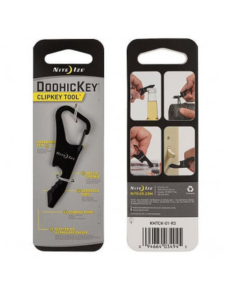 Брелок-мультитул Nite Ize DoohicKey ClipKey, чорний