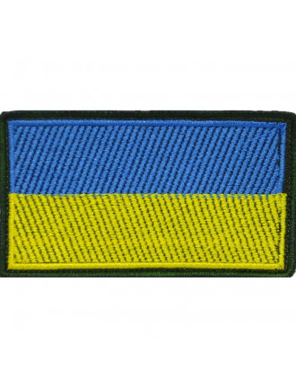 Патч "Прапор", 9х5 см, синьо-жовтий