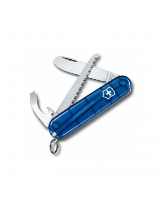 Ніж Victorinox My First, 84 мм, 9 функцій, синій, ланцюжок/шнур