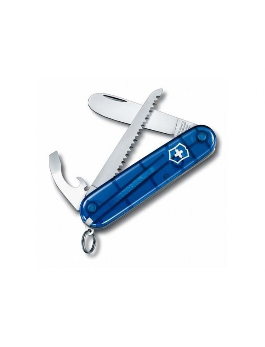 Ніж Victorinox My First, 84 мм, 9 функцій, синій, ланцюжок/шнур