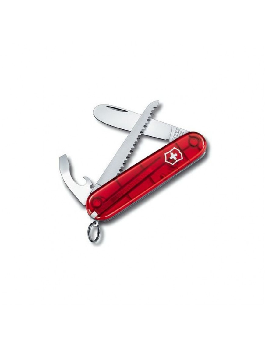 Ніж Victorinox My First, 84 мм, 9 функцій, червоний, ланцюжок/шнур