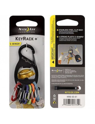 Брелок Nite Ize S-biner KeyRack, чорний