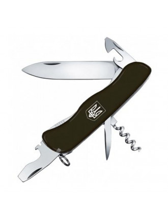 Ніж Victorinox Nomad UA, 111мм, 11функцій, чорний, матовий