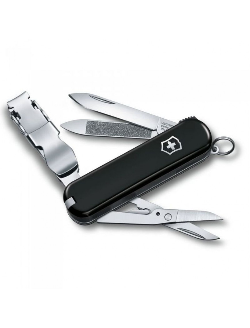 Ніж Victorinox NailClip 530, 65 мм, 8 функцій, чорний