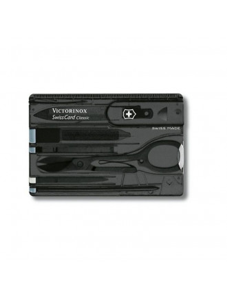 Мультитул Victorinox Swisscard, 82x54x4мм, 10 функцій, чорний