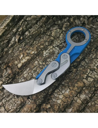 Ніж CRKT Provoke Kinematic Morphing Karambit, блакитний, репліка