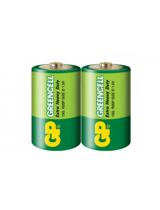 Батарейка GP Greencell R20, 1,5V сольова, 13G-S2, D