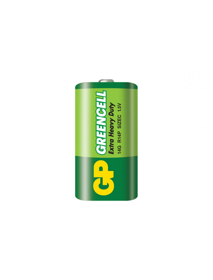 Батарейка GP Greencell R14, 1,5V сольова, 14G-S2, C