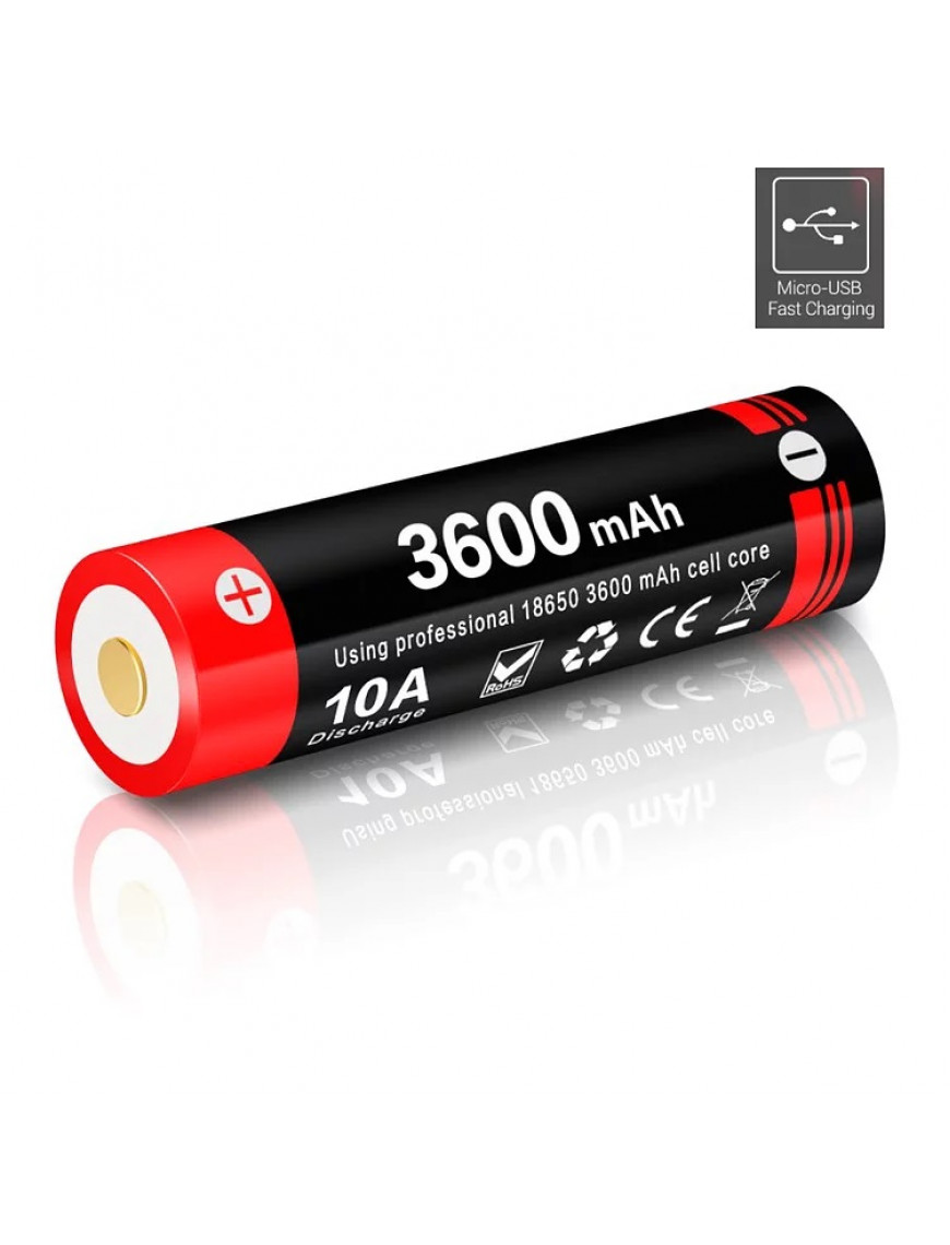 Акумулятор Klarus 3600 mAh 18GT-36UR