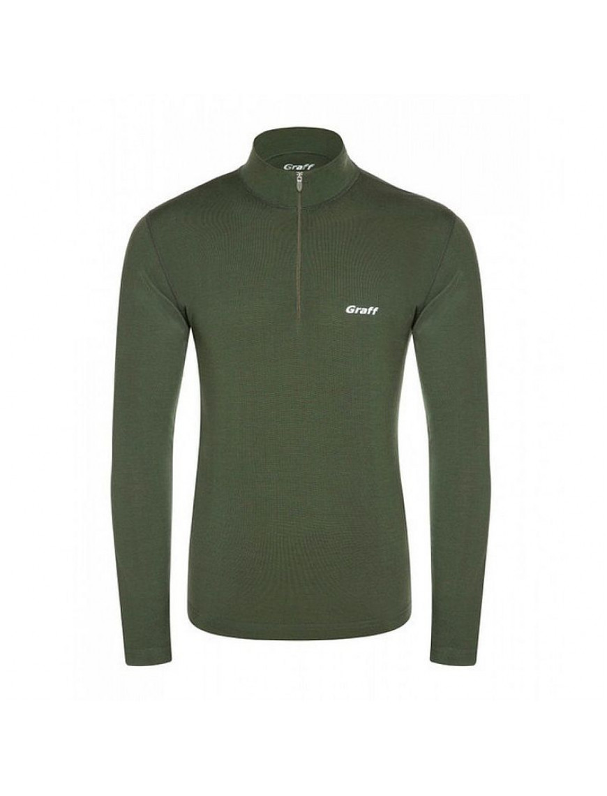 Термоблуза Graff Merino Warm, олива