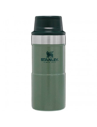 Термогорня 0.35л STANLEY Classic Trigger-Action Travel, hammertone green 