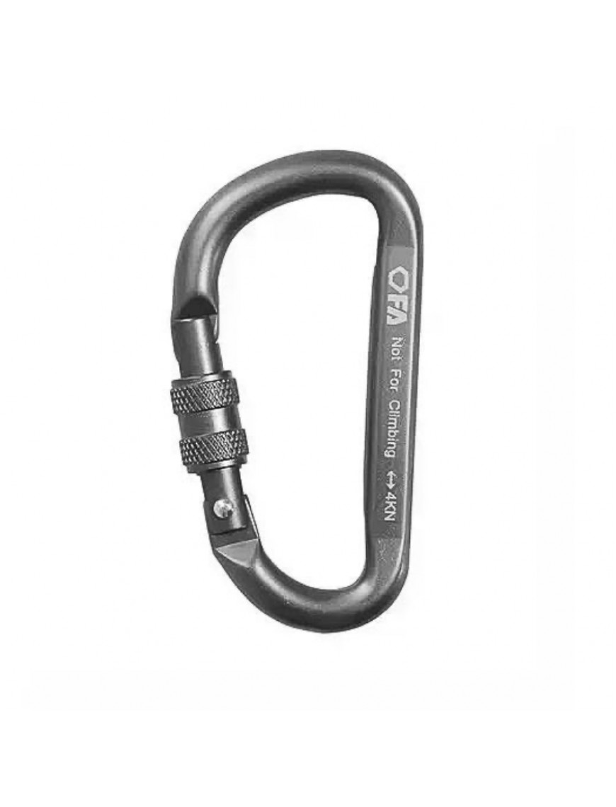 Карабін First Ascent NFC 7mm, з муфтою, сірий