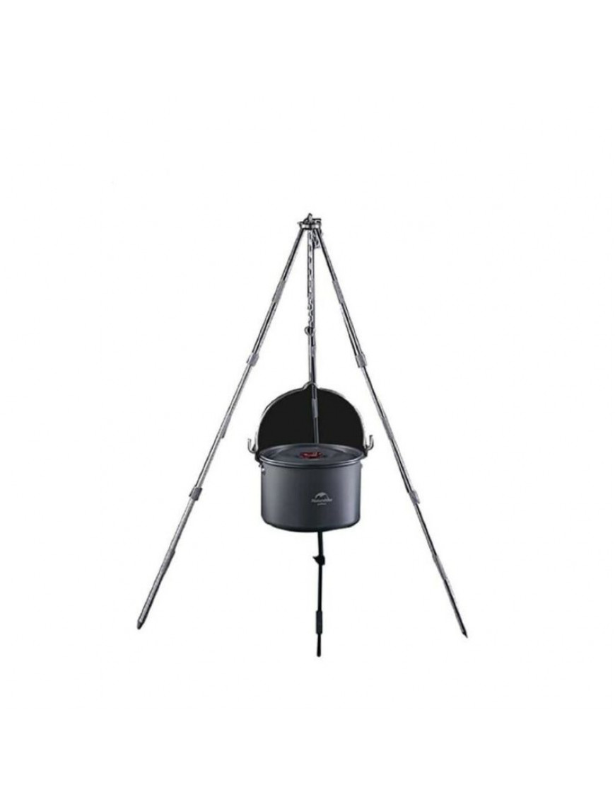 Тринога трьохсекційна для казана Naturehike Light Tripod, алюміній/сталь