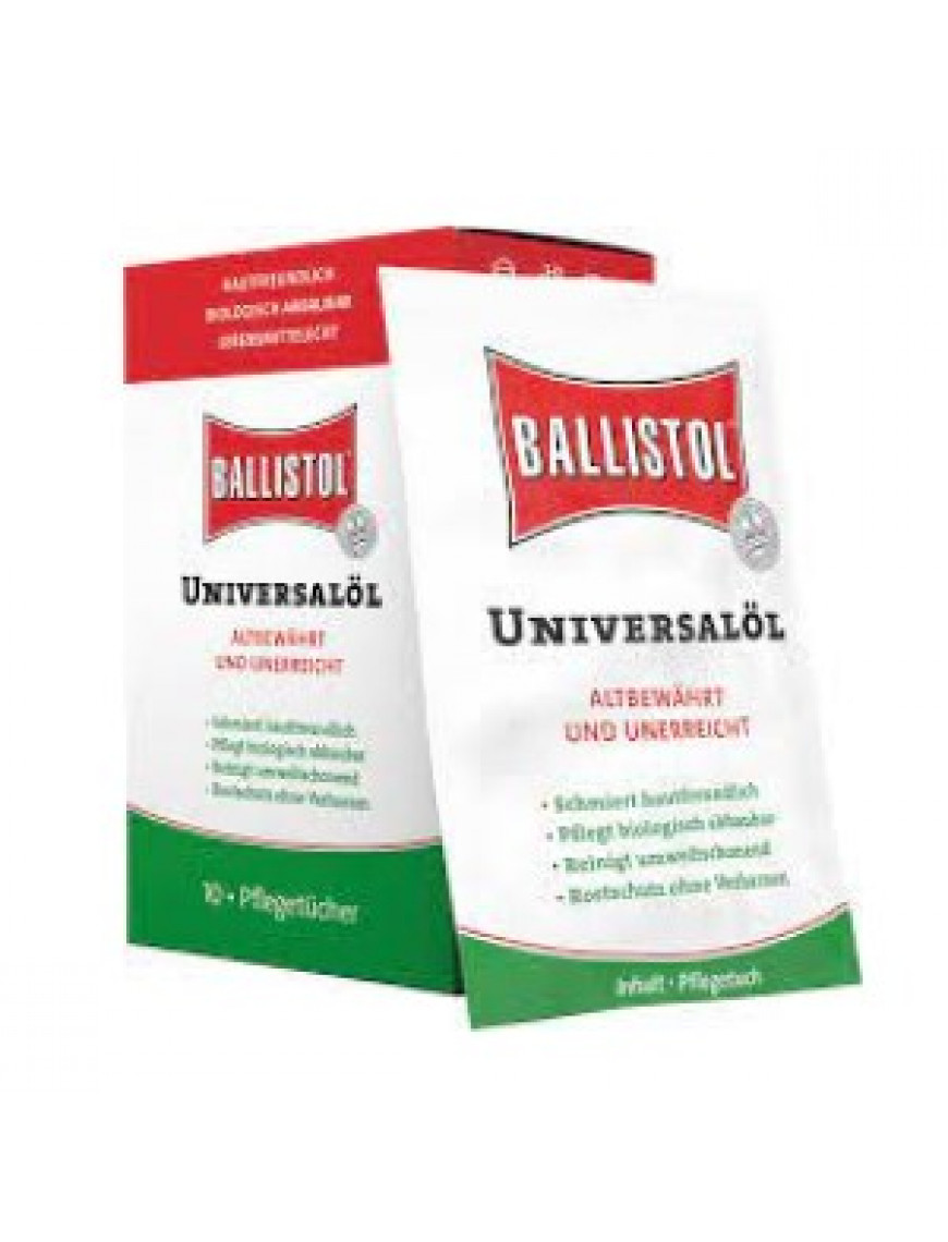 Серветки для догляду зброї Ballistol (10 шт)