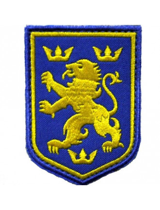 Патч "Золоті Леви" Синій малий Патч "Золоті Леви" Синій малий