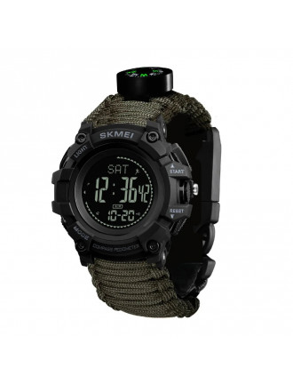Годинник Skmei 1356AG, олива tactic, з компасом