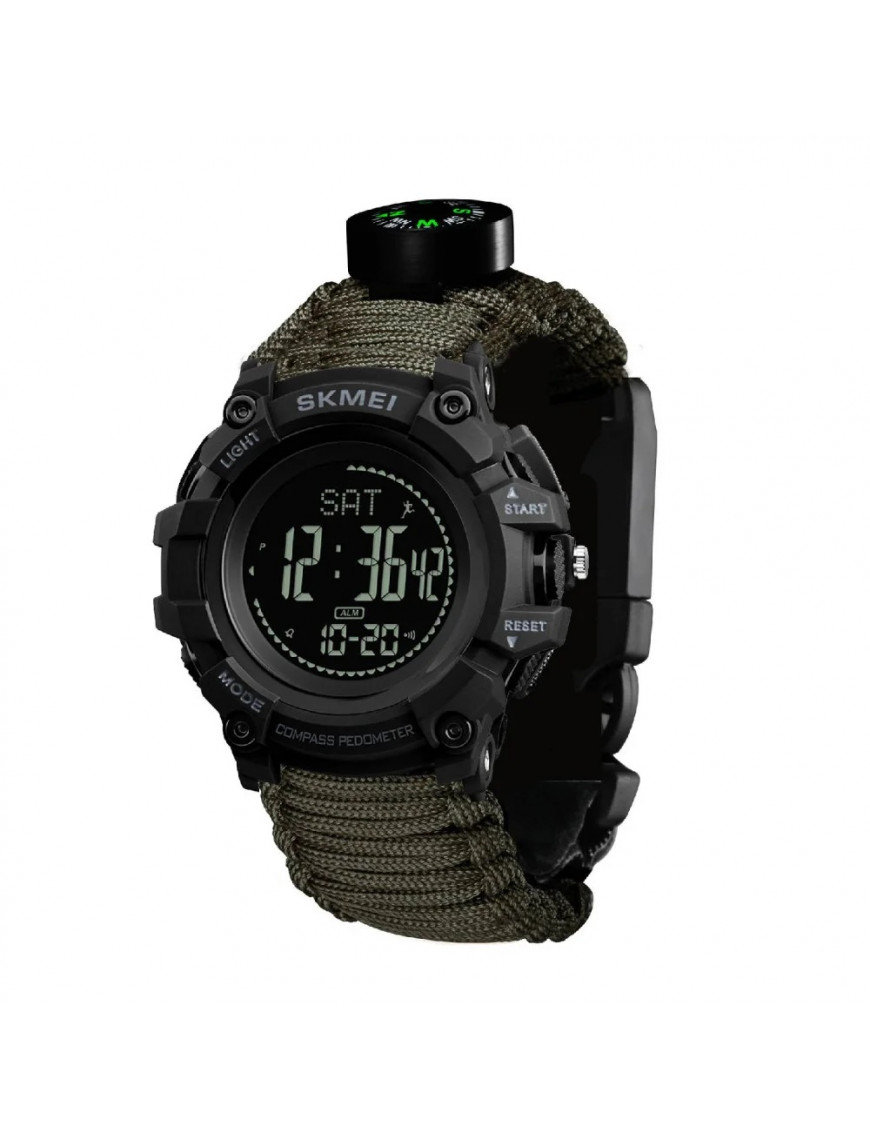 Годинник Skmei 1356AG, олива tactic, з компасом