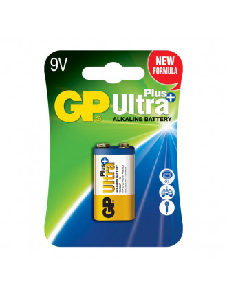 Батарейка GP ULTRA + Alkaline 9V 1604AUP-U1, 6LF22