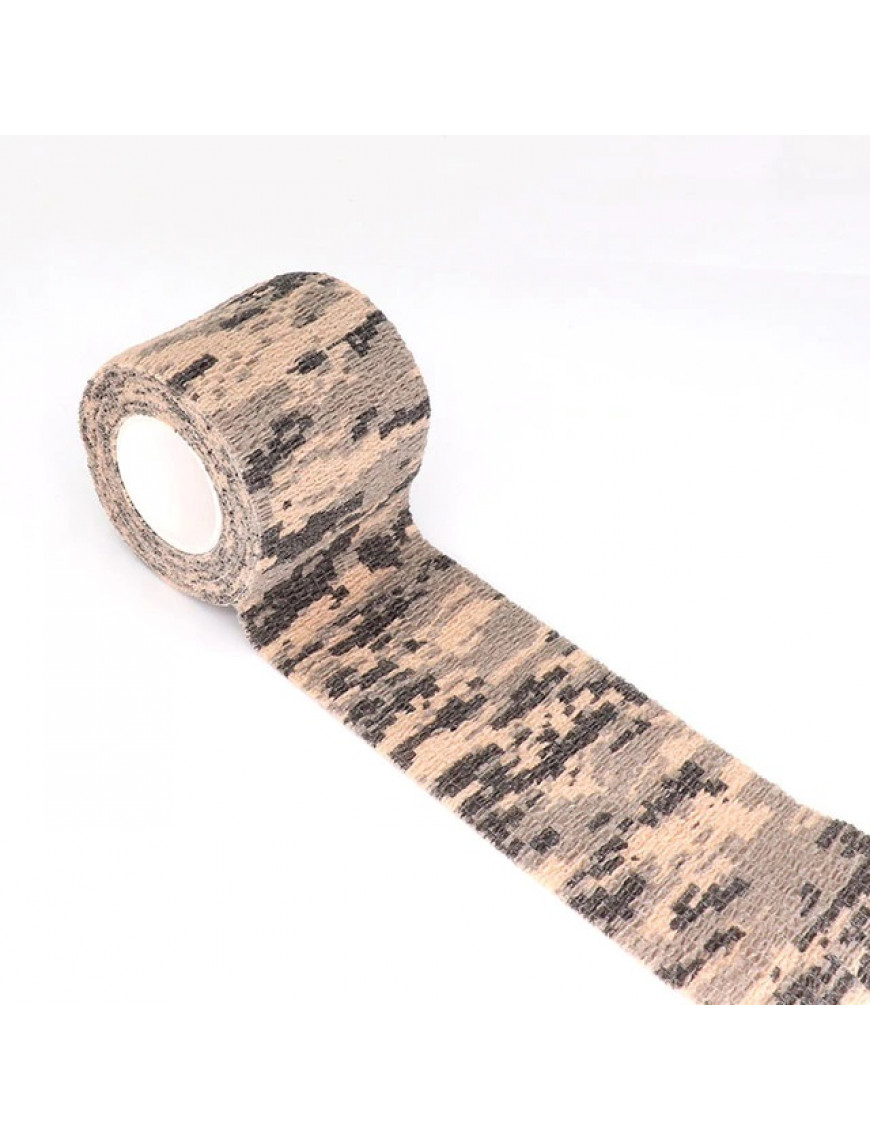 Стрічка маскувальна, sand camo,  10см*4,5м