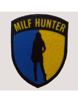 Патч  Milf Hunter, сублімація на фетрі, щит