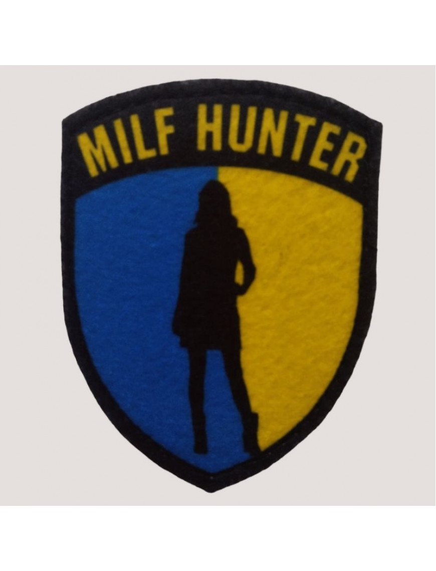 Патч  Milf Hunter, сублімація на фетрі, щит