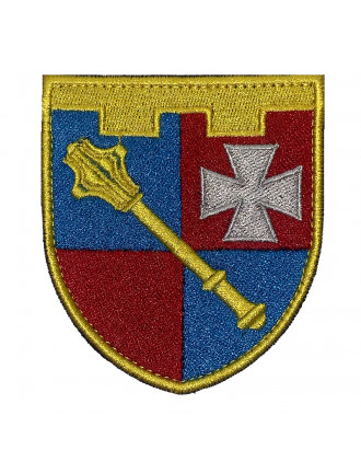 Нарукавний знак Західне Територіальне управління сил ТРО, кольоровий