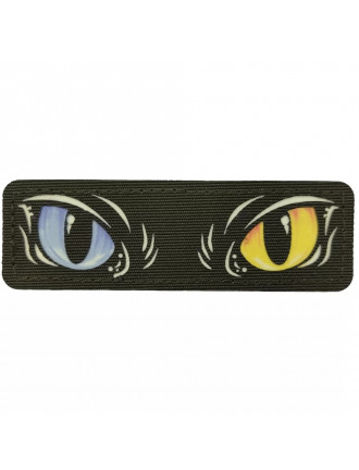 Патч, Laser Cut, Котячі очі, олива, кольорові