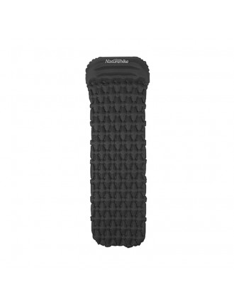 Матрац з подушкою та мішком Naturehike FC-12 (6,5см), надувний, графіт