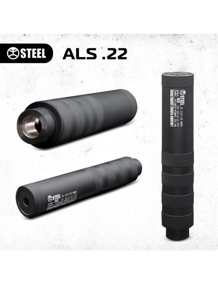 Глушник STEEL   ALS. 22 1/2*28