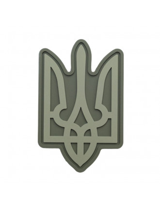 Патч ПВХ BrandElement "Тризуб" фігурний, олива