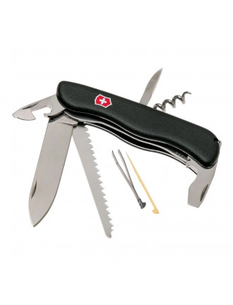 Ніж Victorinox Forester 111 мм 12 предметів Чoрний Нейлон