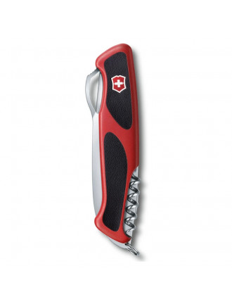 Ніж Victorinox RangerGrip 61 М, 130 мм, 11 предметів, червоно-чорний