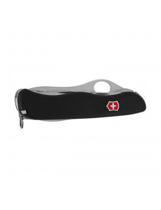 Ніж Victorinox Trailfilder, 111мм, 12 функцій, чорний  матовий, одноручний
