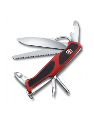 Ніж Victorinox RangerGrip 78, 130 мм, 12 предметів, червоно-чорний