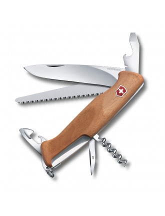 Ніж Victorinox RangerWood  55, 130 мм, 10 функцій, горіх