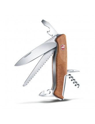 Ніж Victorinox RangerWood  55, 130 мм, 10 функцій, горіх
